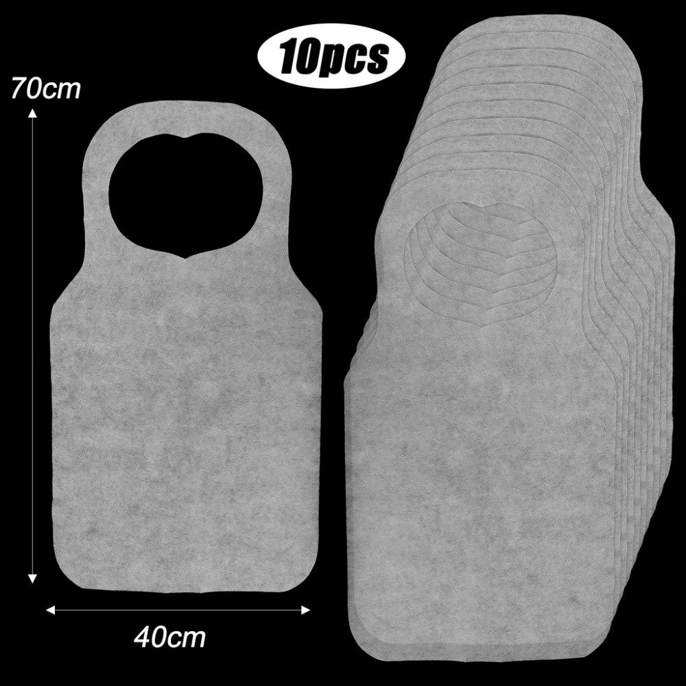 Home Cooking Oil Disposal - 10Pcs/Bag Portable Heart Printed Disposable Aprons