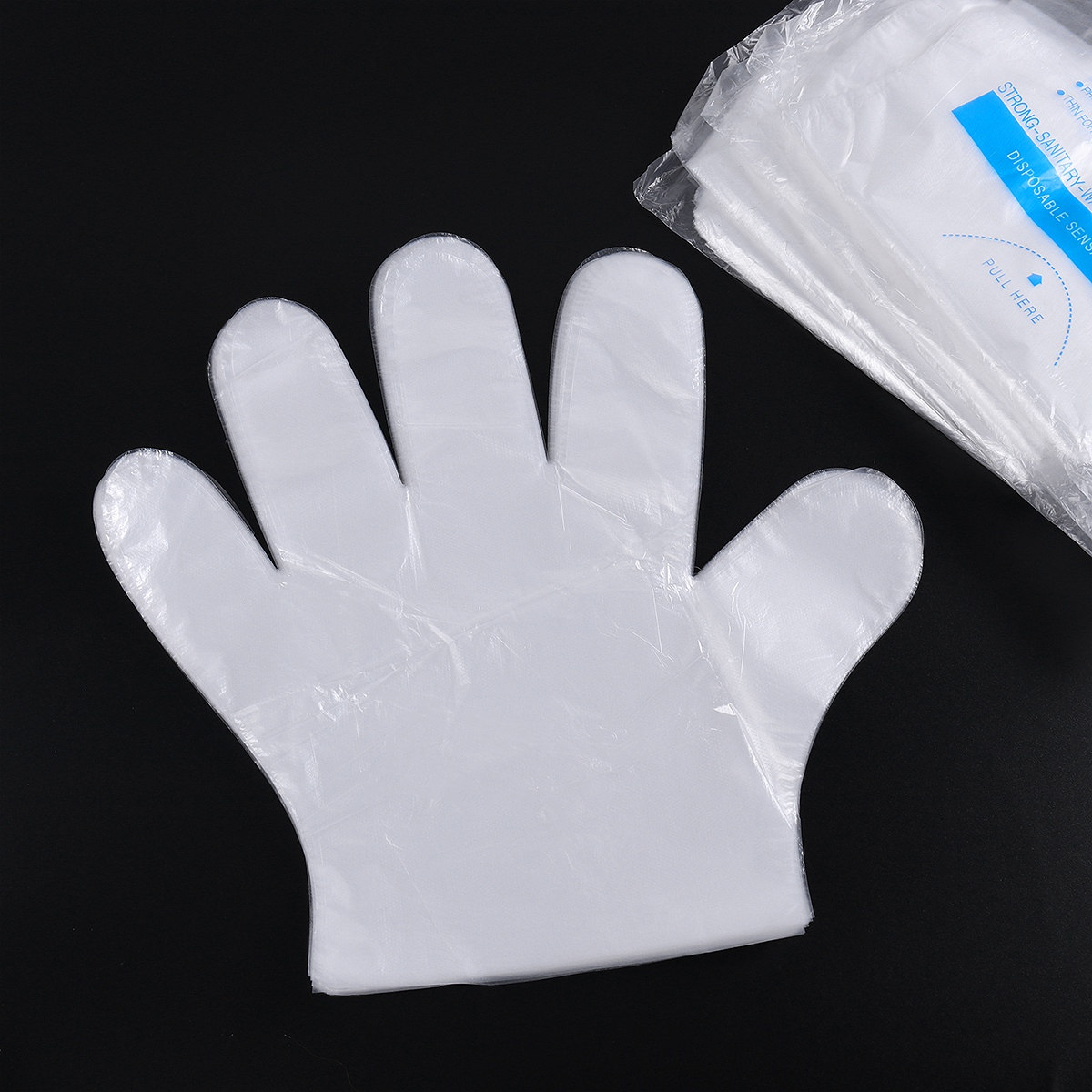 Home Cooking Oil Disposal - 400Pcs Disposable Gloves Pe Plastic Large